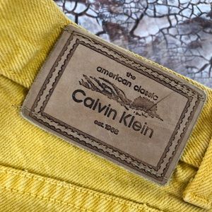 Calvin Klein Union Made in USA mustard color